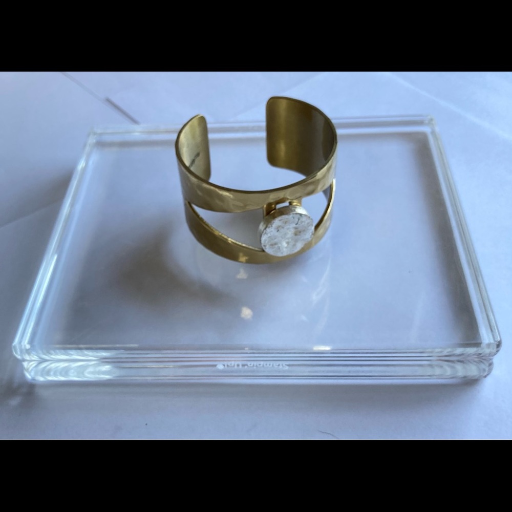 Rustic Cuff Gold Cuff - image 2